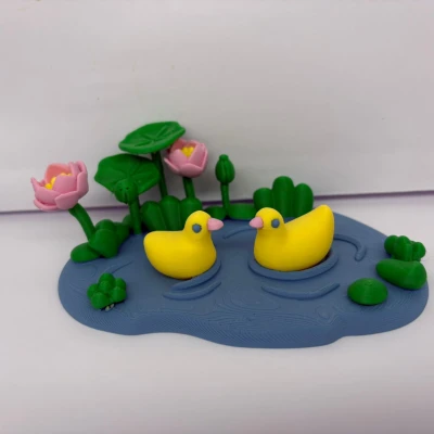 Vịt trong hồ - Đồ trang trí bàn làm việc