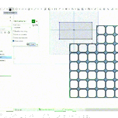 openGrid parametric generator với các lỗ khoét tùy chỉnh