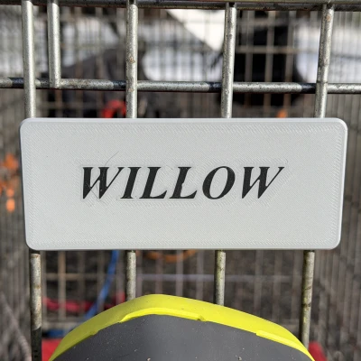 Nhãn Chuồng Chó Khắc Tên Tùy Chỉnh