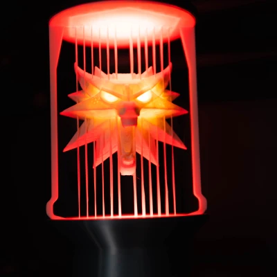 Mặt dây chuyền Sói - Đèn dây Witcher 3