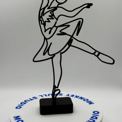 Tượng Nghệ Thuật Đường Nét Vũ Công Ballet