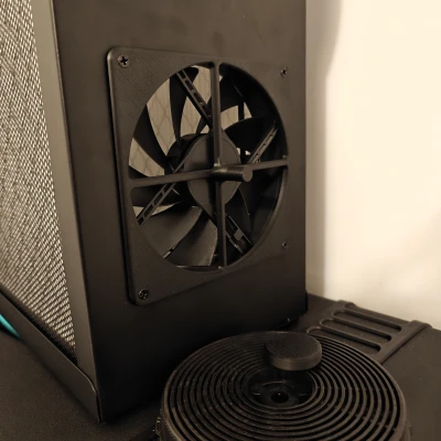 Adapter Lọc Than Cho Quạt PC 140mm