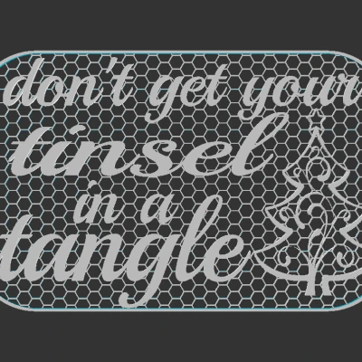 Biển Báo "Đừng Để Đồ Trang Trí Giáng Sinh Của Bạn Bị Rối"