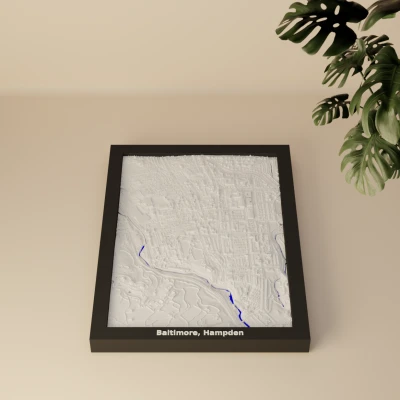 Baltimore, Hampden, Hoa Kỳ - Mô hình 3D thu nhỏ