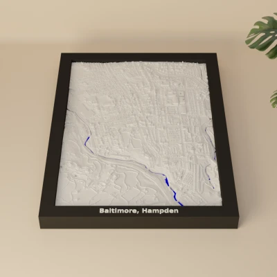 Baltimore, Hampden, Hoa Kỳ - Mô hình 3D thu nhỏ