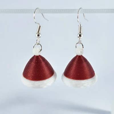 Bông Tai Mũ Giáng Sinh