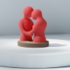 Tượng Cặp Đôi Trừu Tượng - Thumbnail 3