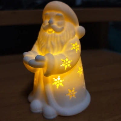 Mô hình 3D Ông Già Noel Đèn Nến