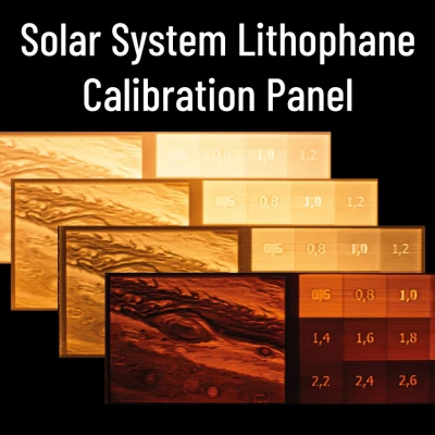 Tấm Hiệu Chuẩn Lithophane Hệ Mặt Trời