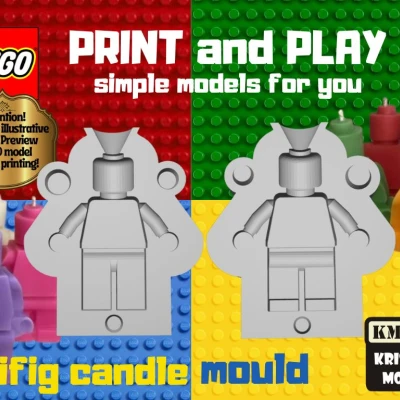 Khuôn nến hình lego minifig