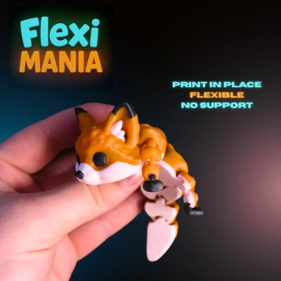 Cáo Rắn Khớp Nối 3D - Đồ Chơi Động Vật In Được