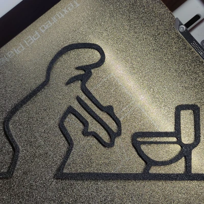 Móc Treo Cửa Nhà Vệ Sinh "WC" Vui Nhộn – La Linea Balum 136