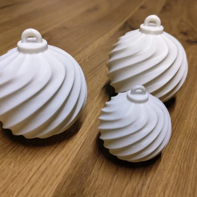 Đồ Trang Trí Giáng Sinh Hình Xoắn Ốc Hiện Đại (Không Cần Hỗ Trợ)