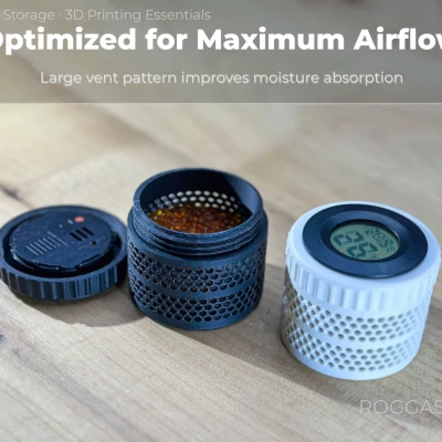 Hộp Đựng Gel Silica Tích Hợp Đồng Hồ Đo Độ Ẩm · V1