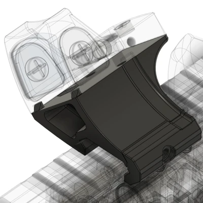 Ngàm Gắn Red Dot Góc Lệch Cho RMR / RMRcc / RMSc