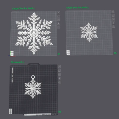 Bộ Trang Trí Tường Và Quả Châu Bông Tuyết