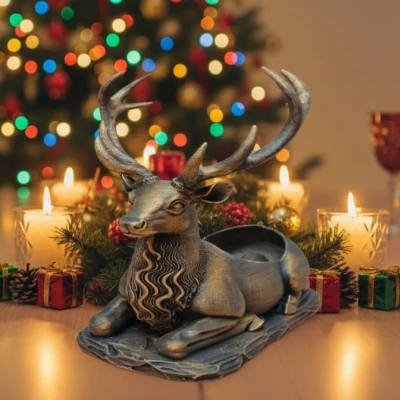 Chân đế giữ chai rượu hình hươu