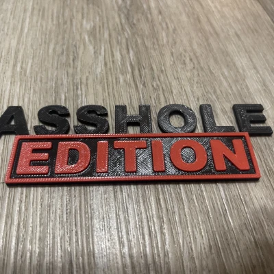 HUY HIỆU "ASSHOLE EDITION" - KHÔNG CẦN SUPPORT/AMS