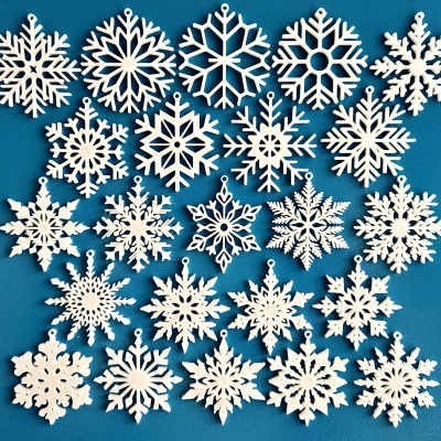 Set 23 Viên Trang Trí Bông Tuyết