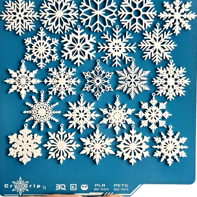 Set 23 Viên Trang Trí Bông Tuyết