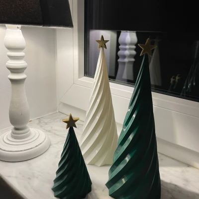 Cây Thông Noel Xoắn Ốc Kèm Sao - Bản In 3D Đẹp Mắt