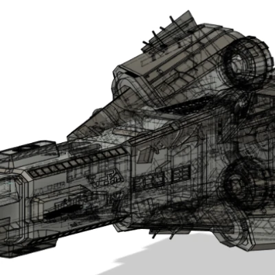 Mô hình Tàu Donnager Đơn Giản từ The Expanse