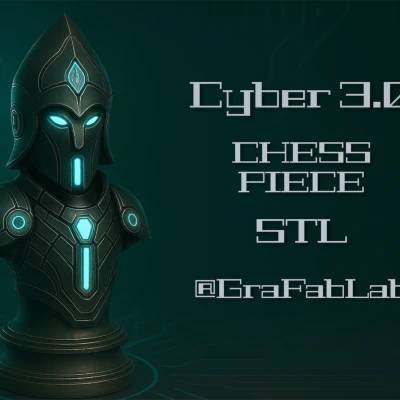 Tượng "Cyber 3.0 "Bishop" – quân cờ vua"