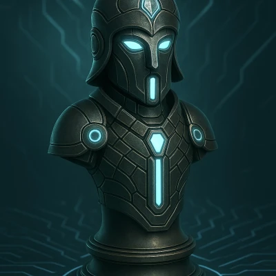 Tượng "Cyber 3.0 "Bishop" – quân cờ vua"