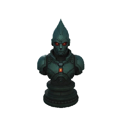 Tượng "Metal Legion Bishop" - quân cờ vua