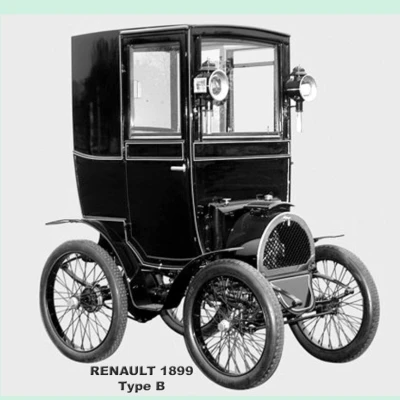 Kit card Renault B - Mô hình xe cổ