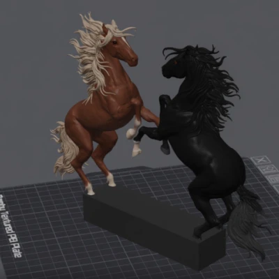Mô hình điêu khắc ngựa trang trí