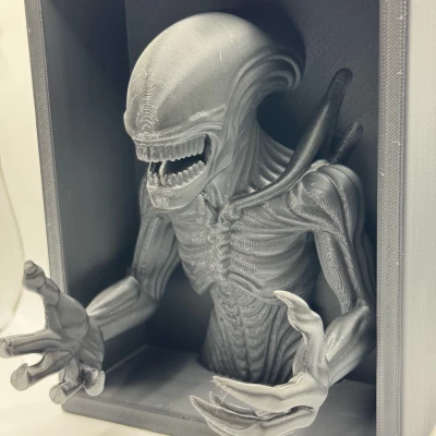 Kệ Sách 3D Xenomorph Alien