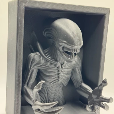 Kệ Sách 3D Xenomorph Alien