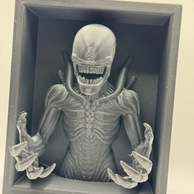 Kệ Sách 3D Xenomorph Alien