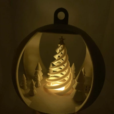 Bóng đèn cây thông Giáng sinh xoắn ốc