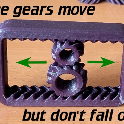 Món Đồ Chơi Bánh Răng Trượt Ray Fidget