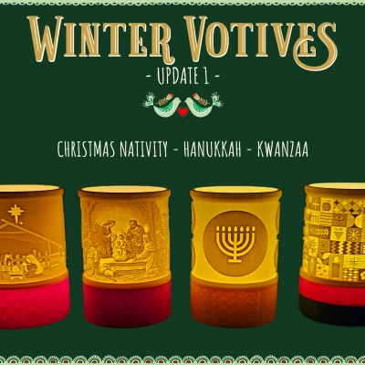 Giá Đỡ Nến LED Votive Mùa Đông - Cập Nhật 1 & 2