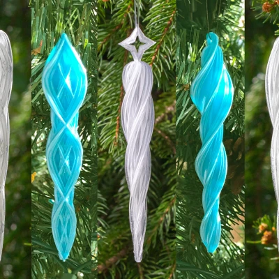 Bộ sưu tập Đồ trang trí Cây thông Noel Hình Băng