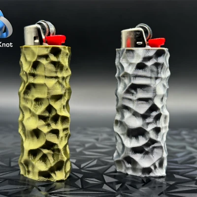 Vỏ bật lửa BIC kim loại dập vân búa