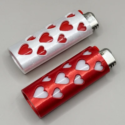 Vỏ Bật Lửa Bic Trái Tim