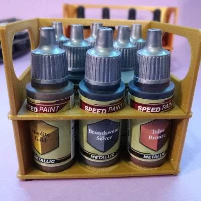 Giá đỡ chai sơn - Tùy chỉnh OpenSCAD