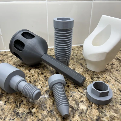 Mô hình ví dụ Implant Nha khoa Cỡ lớn với Nhiều Bộ phận