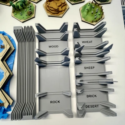 Hộp/Giá Đỡ Đế/Viền Catan 3D