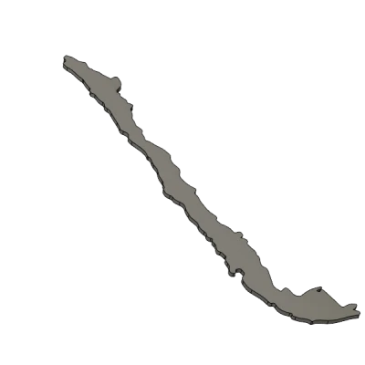 Bản Đồ Chile Có Thể In 3D