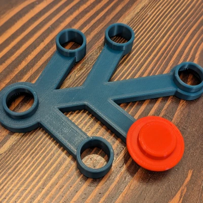 Vòng Nguyệt Quế Giáng Sinh Kiểu LEGO Không Cần Hỗ Trợ In