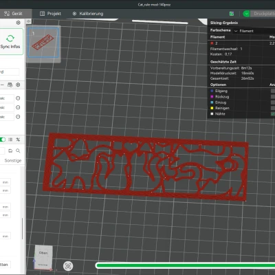 Thước kẻ stencil hình mèo, khuôn vẽ / Schablone für Katzen-Silhouetten