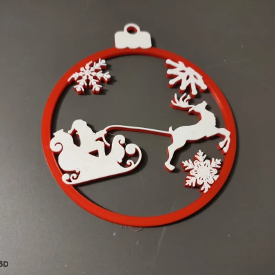 Móc treo xe tuần lộc của Ông già Noel trang trí cây thông Noel