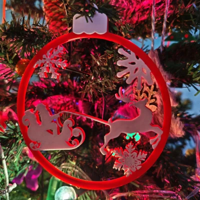 Móc treo xe tuần lộc của Ông già Noel trang trí cây thông Noel