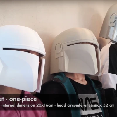 Cách in mũ Mandalorian -> size S, M, L và cài đặt in 3D