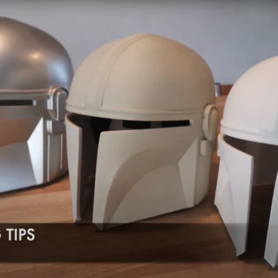 Cách in mũ Mandalorian -> size S, M, L và cài đặt in 3D